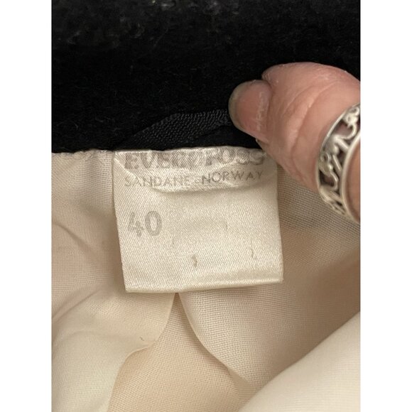 A.S. Evebofoss Norway Vintage Pure New Wool Jacket Coat Silver Clasps Women's 40 - Picture 10 of 16